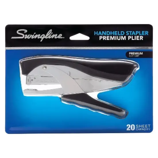 Swingline Premium Hand Stapler Full Strip 20-Sheet Capacity Black/Chrome/Dark Gray 29950 image {5}