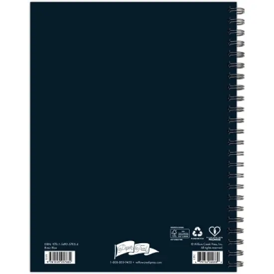 Willow Creek Press 6.5"x8.5" 2026 Basic Blue Weekly/Monthly Softcover Planner image {1}