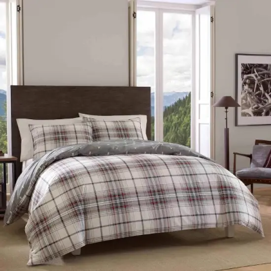 Alder Plain Reversible Duvet Cover Set - Eddie Bauer image {2}