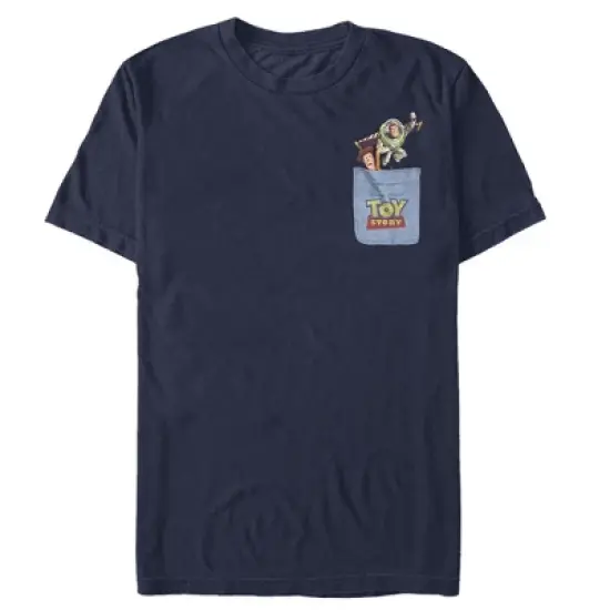 Men's Toy Story Buzz & Woody Pocket Print T-Shirt image {3}