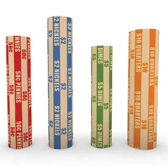 Nadex Coins&trade; Flat Standard Striped Coin Roll Wrappers for U.S. Coins image {4}