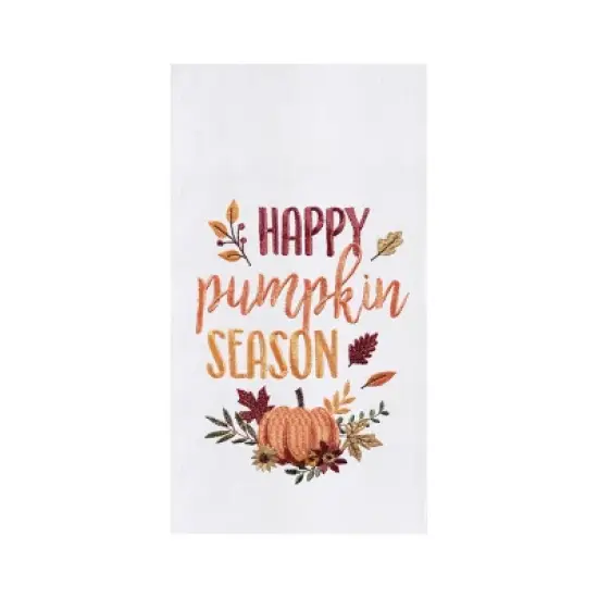 C&F Home Happy Pumpkin Flour Sack Kitchen Dishtowel image {4}