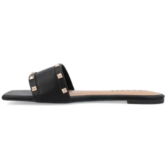 Journee Collection Womens Treena Tru Comfort Foam Slip On Slide Flat Sandals image {1}