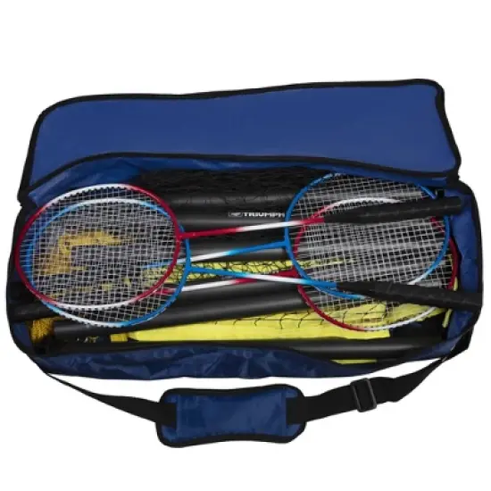 Triumph Sports Competition Badminton Set  with Steel Pole image {13}