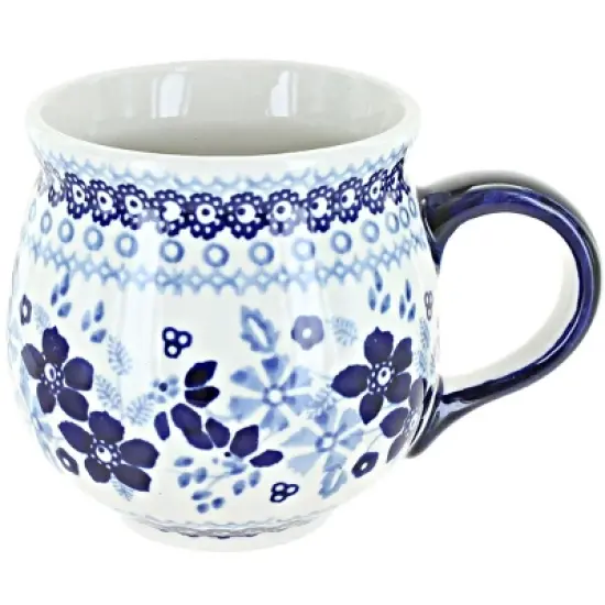 Blue Rose Polish Pottery K090  Manufaktura Bubble Mug image {27}