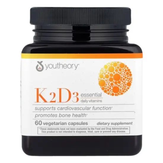 Youtheory K2D3 Essential Daily Vitamins, 60 Vegetarian Capsules image {3}