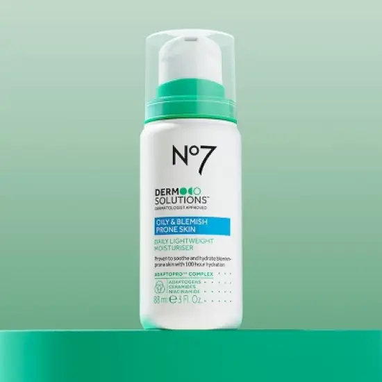 No7 Derm Solutions Daily Lightweight Moisturiser - Oily and Blemish Prone Skin - 3oz image {8}