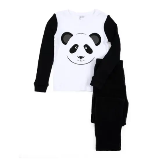Leveret Kids Cotton Top and Fleece Pants Pajamas image {8}