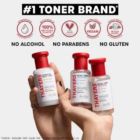 Thayers Natural Remedies Witch Hazel Alcohol Free Toner with Rose Petal image {9}