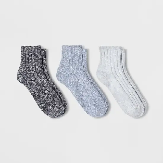 Women's Slub 3pk Ankle Socks - Universal Thread&trade; 4-10 image {4}