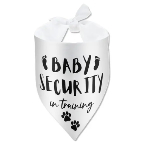 Unique Bargains Dog Bandana White 1 Pc image {6}