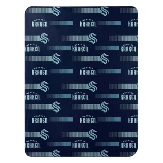 NHL Seattle Kraken Double Sided Cloud Throw Blanket image {1}
