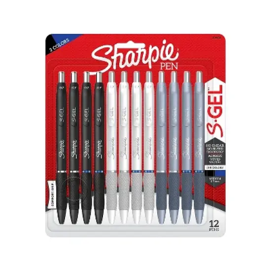 Sharpie S-Gel Retractable Gel Pen Medium Point Assorted Ink Dozen (2129832) image {3}