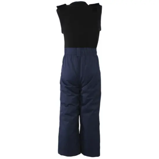 Hudson Baby Unisex Snow Bib Overalls with Fleece Top, Navy image {2}