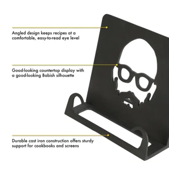 Babish Cast Iron Cookbook Holder image {2}
