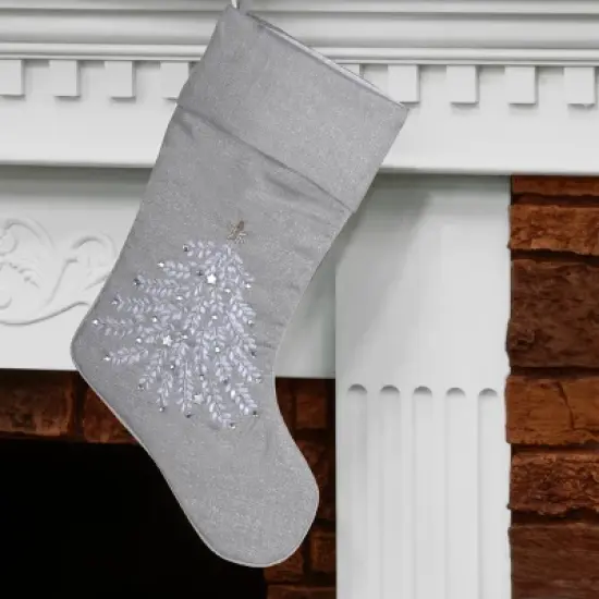 19" Silver Stocking - National Tree Company image {1}