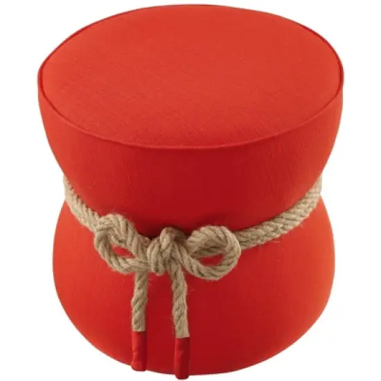 Beat Nautical Rope Upholstered Fabric Ottoman - Modway image {2}