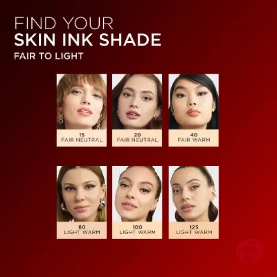 L'Oreal Paris Infallible Skin Ink Matte 2-in-1 Foundation and Concealer - 0.5 fl oz image {8}