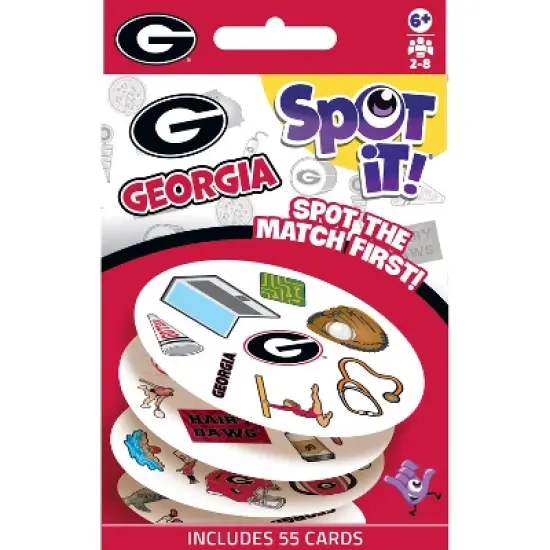 MasterPieces Officially Licensed NCAA Georgia Bulldogs Spot It Game for Kids and Adults image {3}