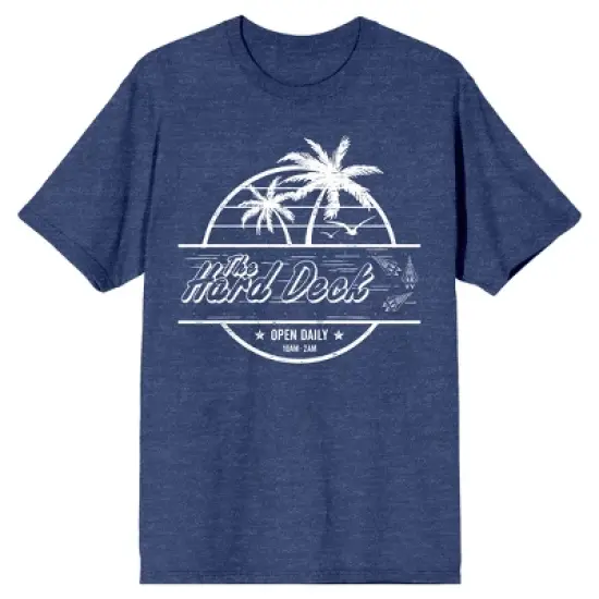 Top Gun Maverick Hard Deck Bar Logo Men's Navy Heather T-Shirt image {3}