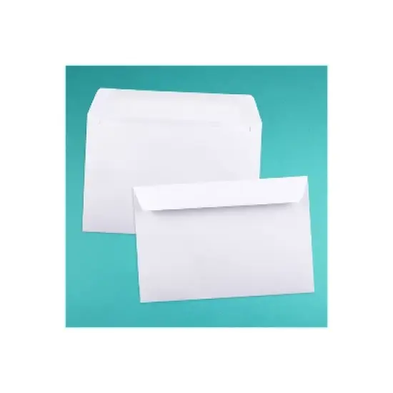 JAM Paper 6 x 9 Booklet Commercial Envelopes White Bulk 250/Box (4238h) 4238H image {3}