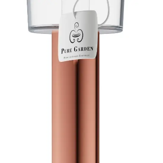 Nature Spring Set of 12 Stainless Steel Solar Path Lights - 12.2", Bronze image {4}