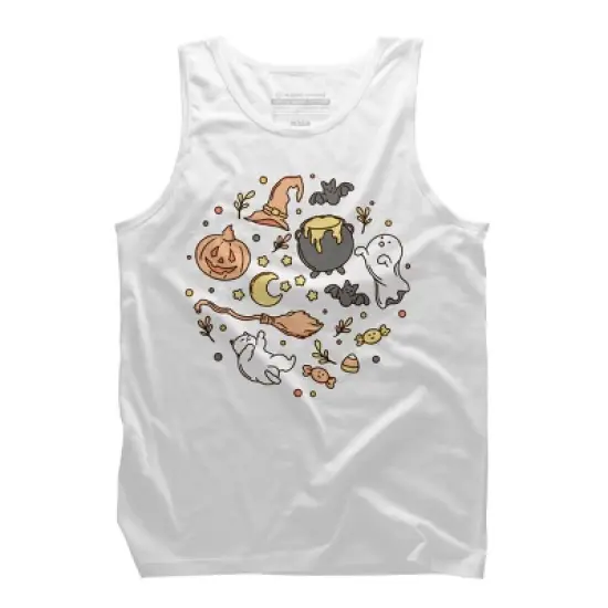 Men's Design By Humans Halloween By kimprut Tank Top image {2}