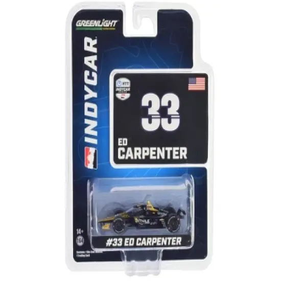 Dallara IndyCar #33 Ed Carpenter "Bitnile" Ed Carpenter Racing "NTT IndyCar Series" (2023) 1/64 Diecast Model Car by Greenlight image {2}