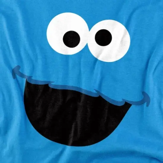 Men's Sesame Street Cookie Monster Face T-Shirt image {1}