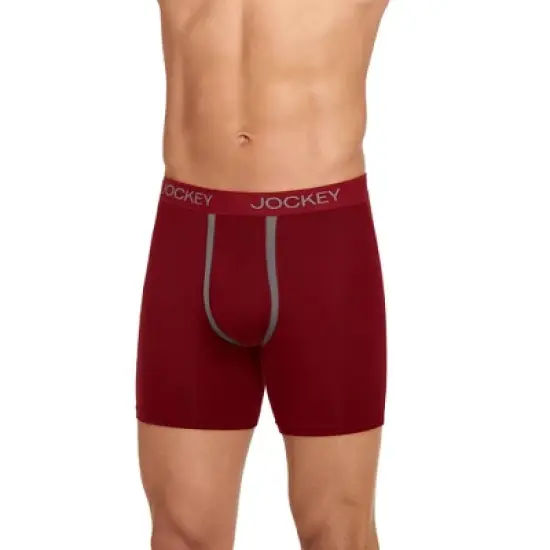 Jockey Men's Chafe Proof Pouch Ultra Soft Modal 6" Boxer Brief image {6}