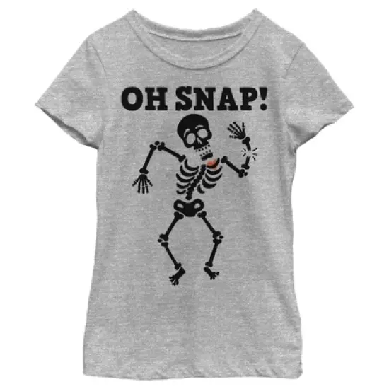 Girl's Lost Gods Halloween Oh Snap Skeleton T-Shirt image {6}