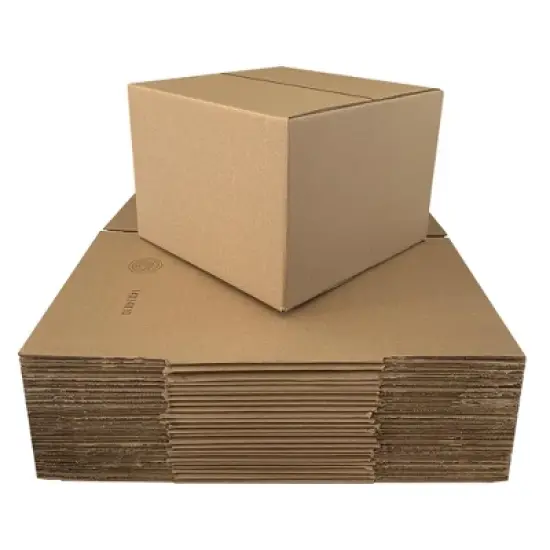 UOFFICE Pack of 25 Corrugated Boxes 14" x 14" x 9" Cardboard Shipping Boxes image {7}