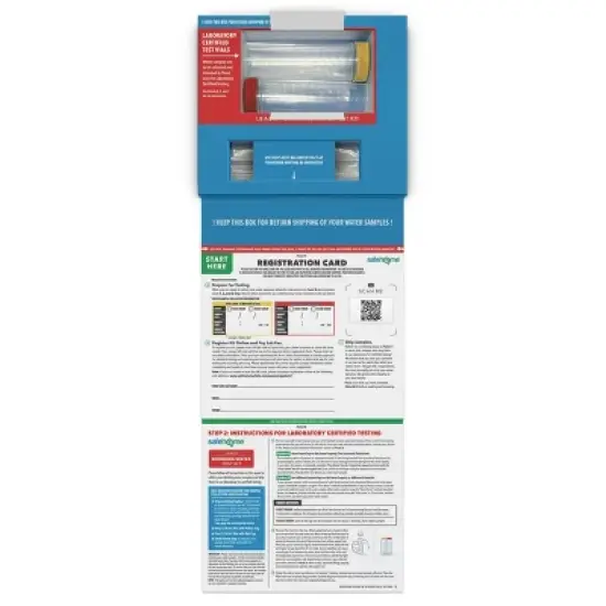 Safe Home Lead II In-Lab Water Test Kit: Lead Testing Kit for Household Water, Test to EPA Standards image {2}