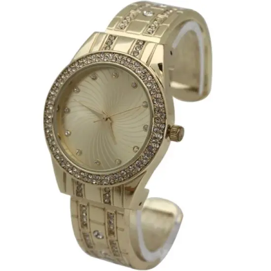 OLIVIA PRATT RHINESTONE SHINY BANGLE WATCH image {2}
