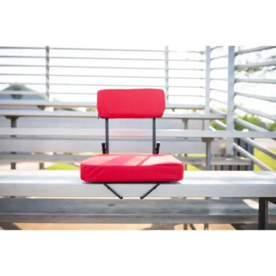 Stansport Steel Frame Foldable Coliseum Seat - Red image {4}