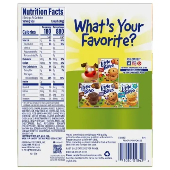 Entenmann's Little Bites Banana Muffins - 8.25oz/5ct image {4}