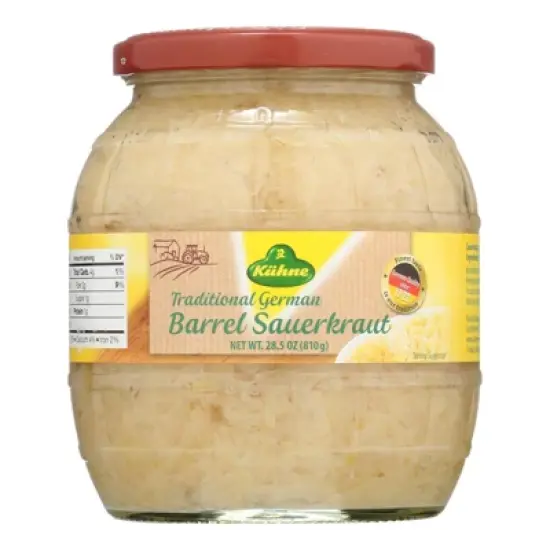Kuhne Traditional Barrel Sauerkraut - Case of 6/28.5 oz image {1}