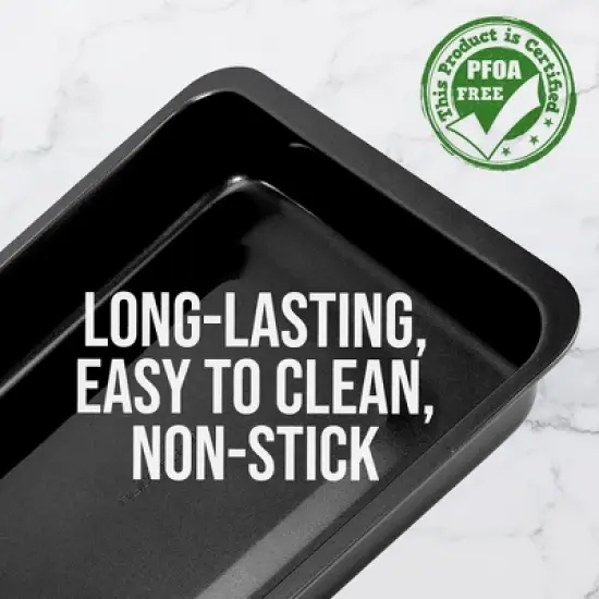 NutriChef 10&rdquo; Non Stick Loaf Baking Pan, Deluxe Gray Carbon Steel image {2}