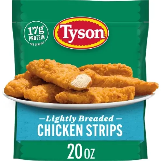 Tyson Lightly Breaded Chicken Strips - Frozen - 20oz image {7}