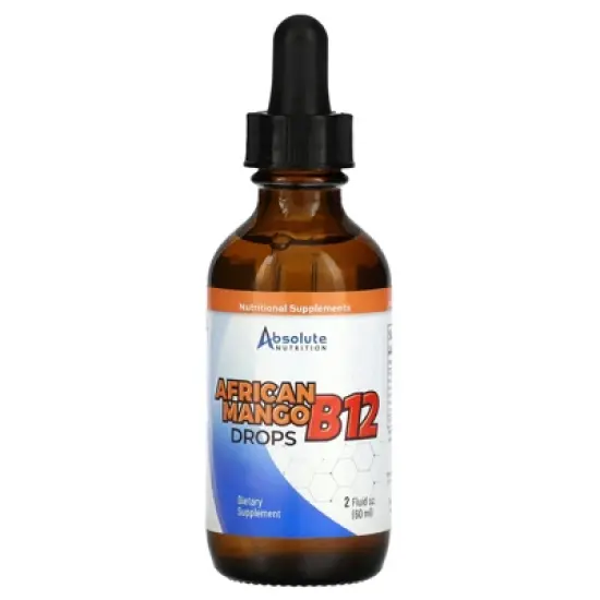 Absolute Nutrition African Mango B12 Drops, 2 fl oz (60 ml) image {4}