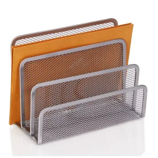 YBM Home 3-Slot Mesh Desk Mail Organizer for Office, Pack of 2 image {2}