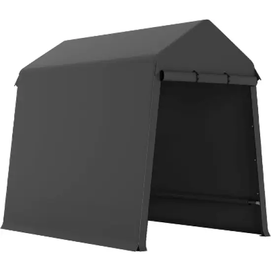 6X8 Ft Outdoor Portable Storage Shelter Shed with Roll Up Doors,Suitable for Garage Storage Shelter for Motorcyc,ATV and Garden Tools image {7}