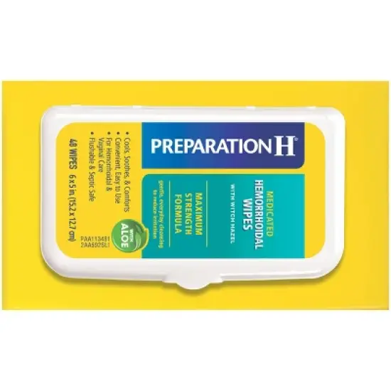 Preparation H Maximum Strength formula Medicated Wipes - 48ct image {5}