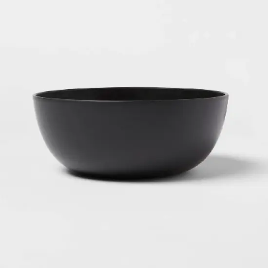 16pc Plastic Dishware Set Black - Room Essentials&trade;: Dinnerware, Microwave & Dishwasher Safe, Service for 4 image {3}