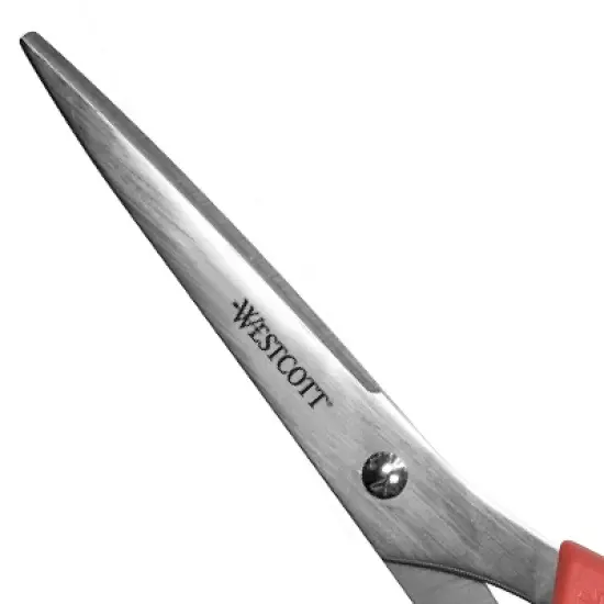 Westcott Value Line Stainless Steel Shears 8" Long Red 40618 image {2}