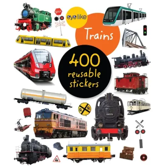 Eyelike Stickers: Trains - by  Workman Publishing (Paperback) image {1}