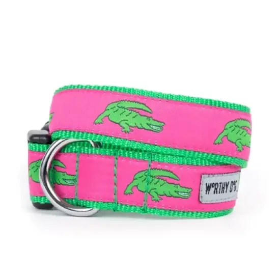 The Worthy Dog Alligators Dog Collar image {1}