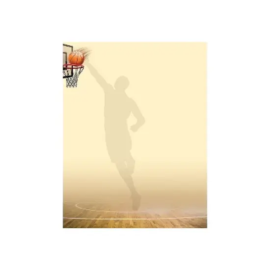 Great Papers! Nothing But Net Basketball Letterhead Multicolor 80/Pack (2019061) image {1}