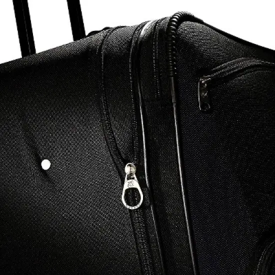 American Tourister Fieldbrook II 2pc Softside Checked Luggage Set - Black image {6}