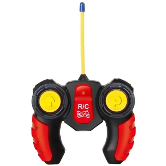 Link Ready! Set! Go! Remote Control Motorcycle Bike With Sound & Lights, RC Toy for Kids - Yellow image {3}